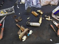 Hele pomp unit uit elkaar gehaald