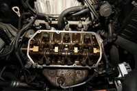 Kleppen V6 open en bloot