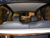 Het custom made hemeltje met wit leer bekleed. Intussen dus vervangen door een Galant 8G hemel.